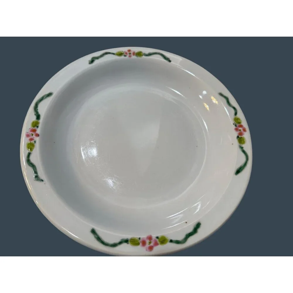 Set of 2 Chinoiserie Floral Rose Plates 10.5